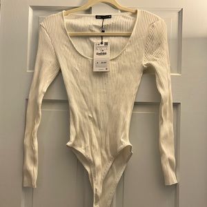Zara ribbed body suit
